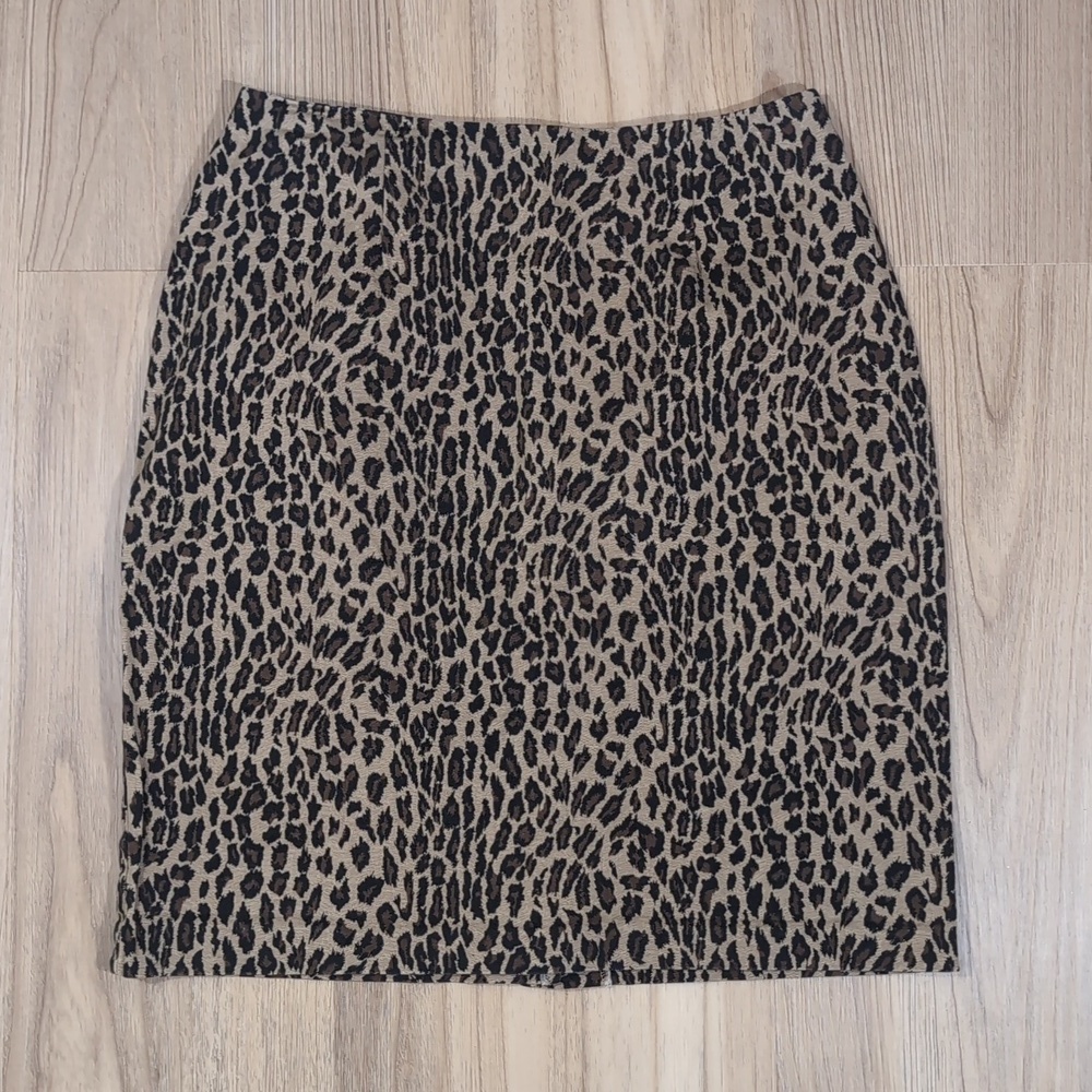 Briggs Leopard Print Cotton Mini Skirt